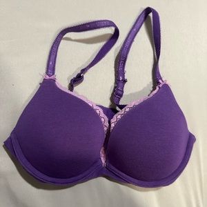 Victoria’s Secret cotton lingerie push up bra 32A